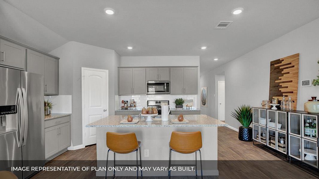 Furnished interior view inside a new home in Watermill, Uhland (Image 7).