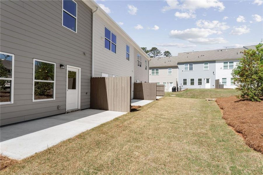 Exterior details and patio area of a home in Cherokee Township, Acworth (Image 21).