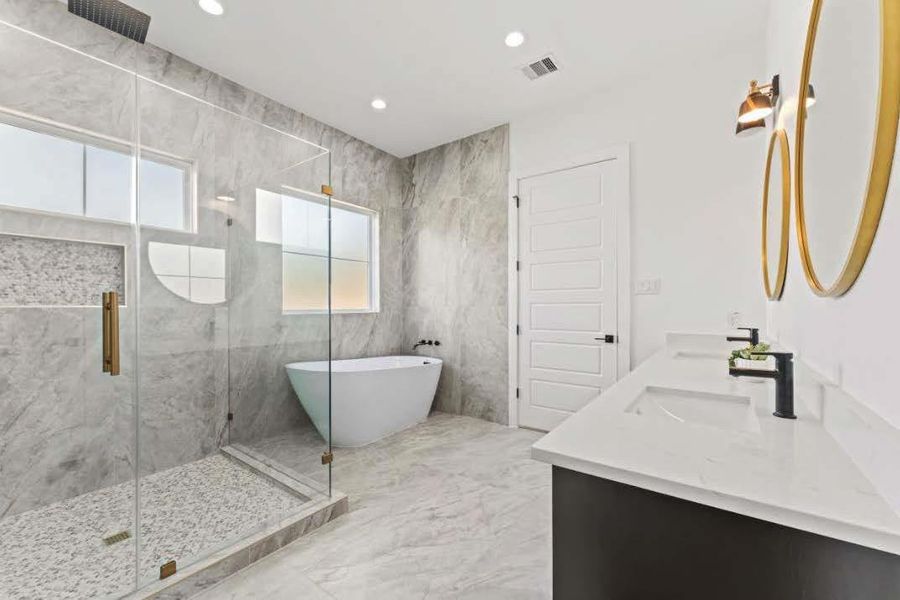 Furnished interior view inside a new home in , Conroe (Image 31).