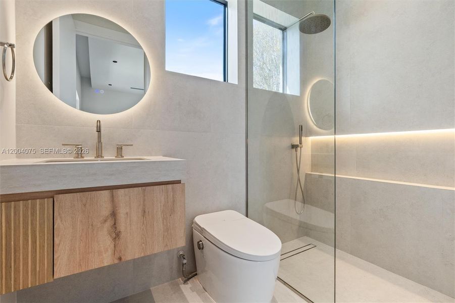 Furnished interior view inside a new home in , Miami (Image 19).