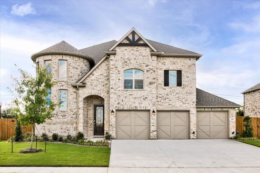 Representative exterior photo of a completed home built from the Dublin by Sandlin Homes in Lakesong, Midlothian, TX (Image 24). Representative exterior photo of a completed home built from the Dublin by Sandlin Homes in Lakesong, Midlothian, TX (Image 24).