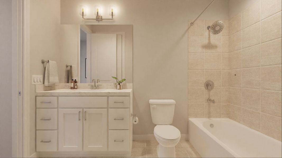 Representative furnished interior of a home built from the Elizabeth by New Home Co. in The Villas Collection at Novel, Austin (Image 11). Representative furnished interior of a home built from the Elizabeth by New Home Co. in The Villas Collection at Novel, Austin (Image 11).