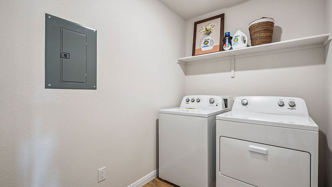 Representative furnished interior of a home built from the The Denton by D.R. Horton in Thunder Rock, Marble Falls (Image 25). Representative furnished interior of a home built from the The Denton by D.R. Horton in Thunder Rock, Marble Falls (Image 25).
