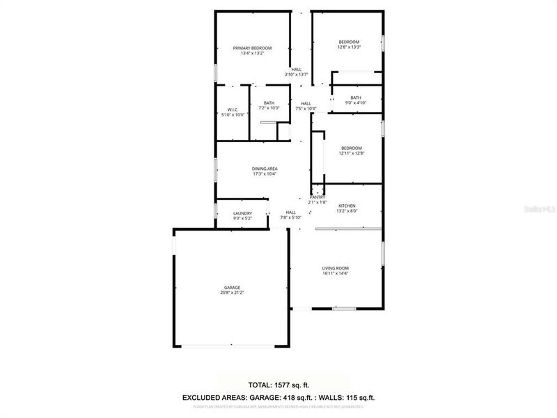 2D floor plan layout of this home in , Englewood, FL (Image 4).