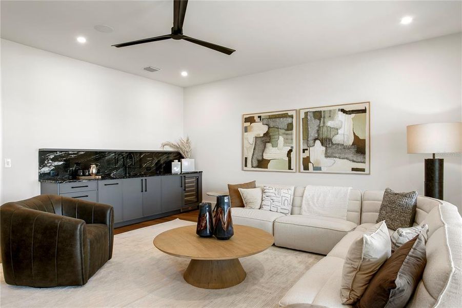 Furnished interior view inside a new home in , Tampa (Image 45). Furnished interior view inside a new home in , Tampa (Image 45).