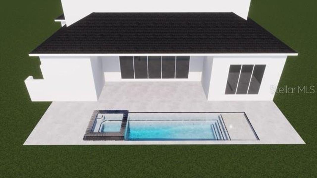 Exterior rendering of this home design in , Sarasota, FL (Image 3).
