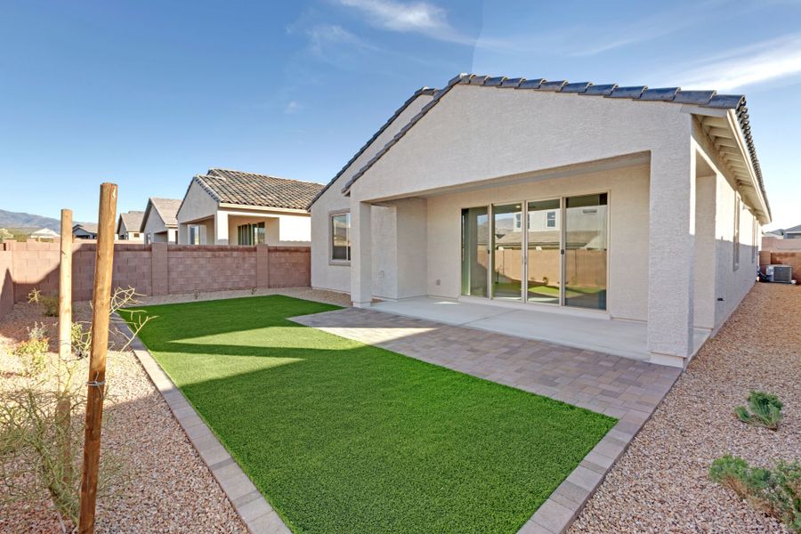 Exterior details and patio area of a home in Oasis At Rocking K, Vail (Image 3).