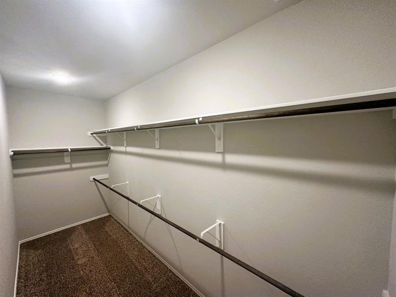 The endless master walk in closet!