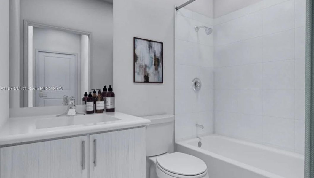 Furnished interior view inside a new home in Acacia Groves, Miami (Image 5). Furnished interior view inside a new home in Acacia Groves, Miami (Image 5).