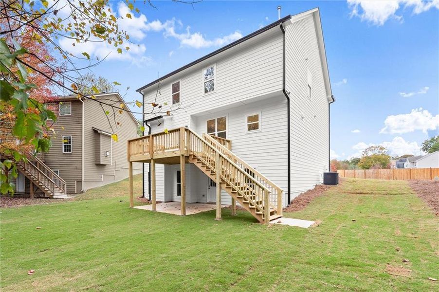 Exterior details and patio area of a home in , Austell (Image 24).