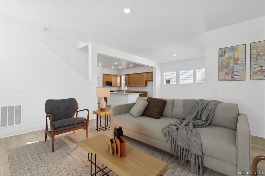 Furnished interior view inside a new home in Painted Prairie Cottage, Aurora (Image 10).