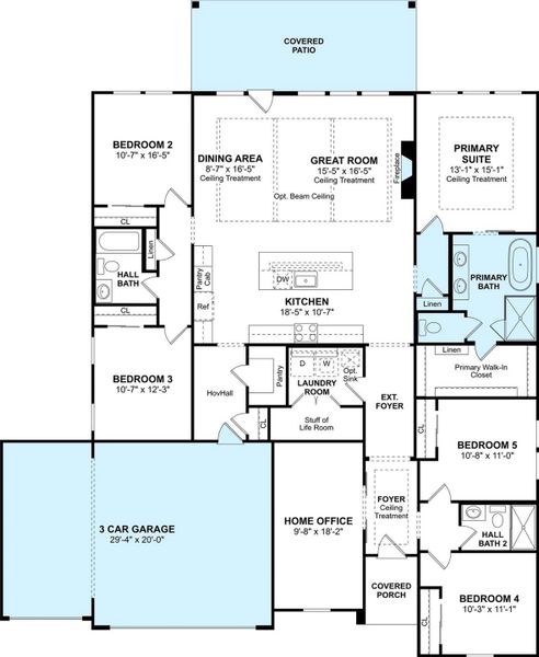 The Aegean floor plan by K. Hovnanian Homes. 1st Floor shown. *Prices, plans, dimensions, features, specifications, materials, and availability of homes or communities are subject to change without notice or obligation.