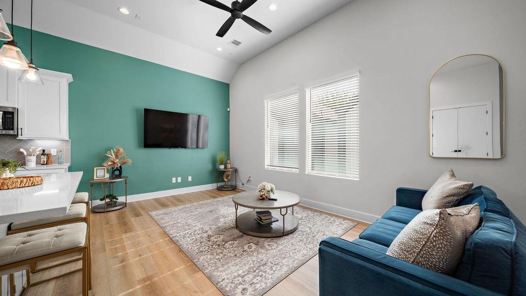 Furnished interior view inside a new home in Highland Heights, Houston (Image 30).