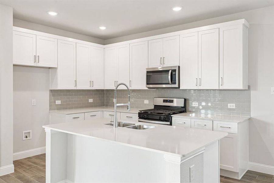 Furnished interior view inside a new home in Venetian, Weston (Image 9).