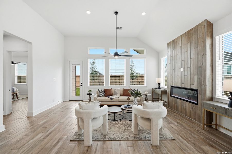 Furnished interior view inside a new home in Alsatian Oaks, Castroville (Image 20). Furnished interior view inside a new home in Alsatian Oaks, Castroville (Image 20).