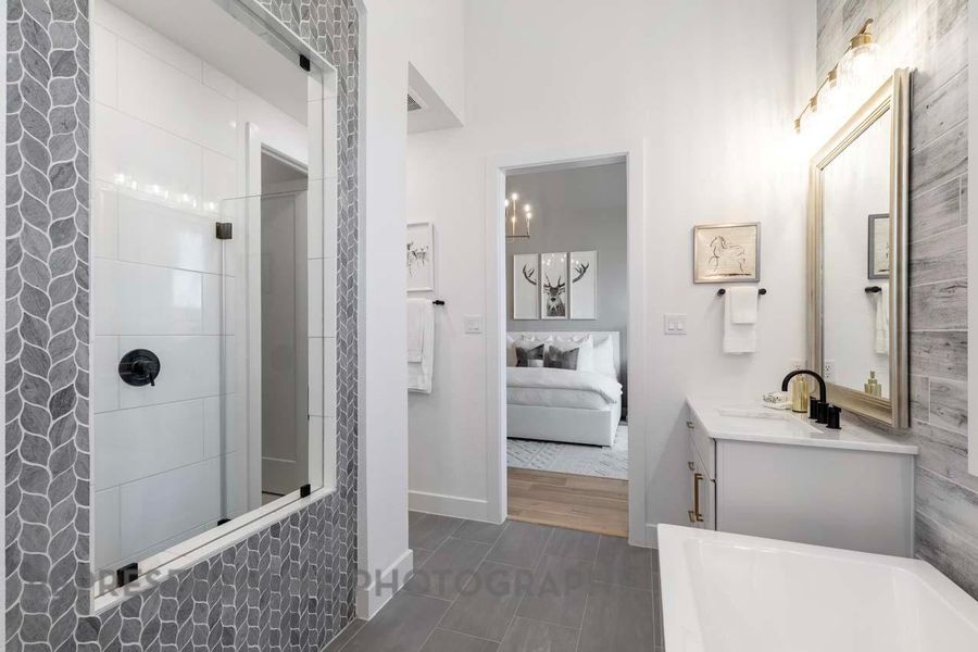 Furnished interior view inside a new home in Santa Rita Ranch: 90ft. lots, Liberty Hill (Image 11). Furnished interior view inside a new home in Santa Rita Ranch: 90ft. lots, Liberty Hill (Image 11).