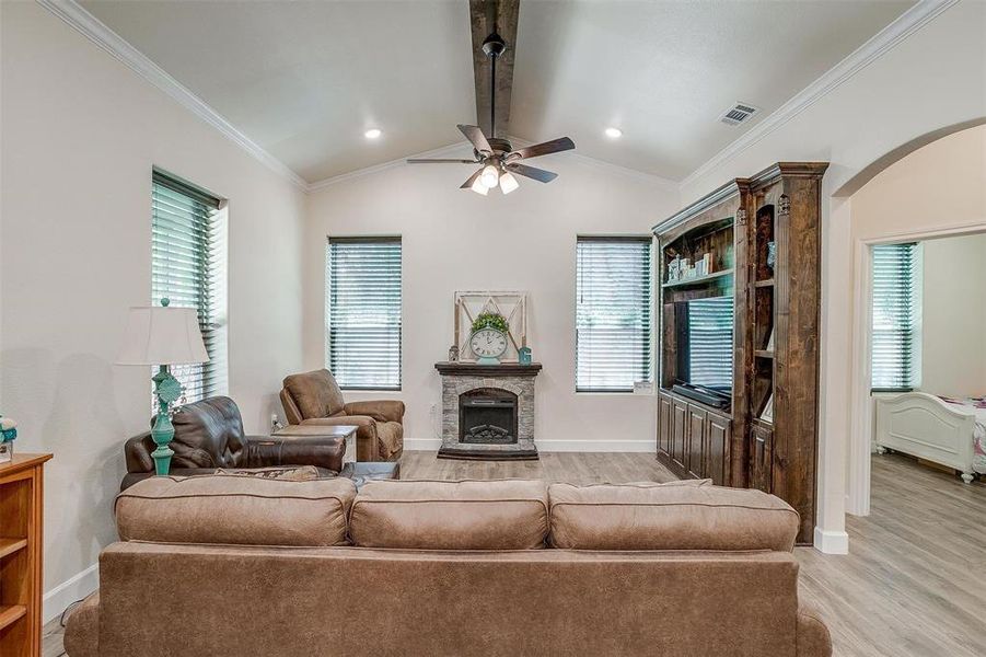 Furnished interior view inside a new home in , Perrin (Image 11).