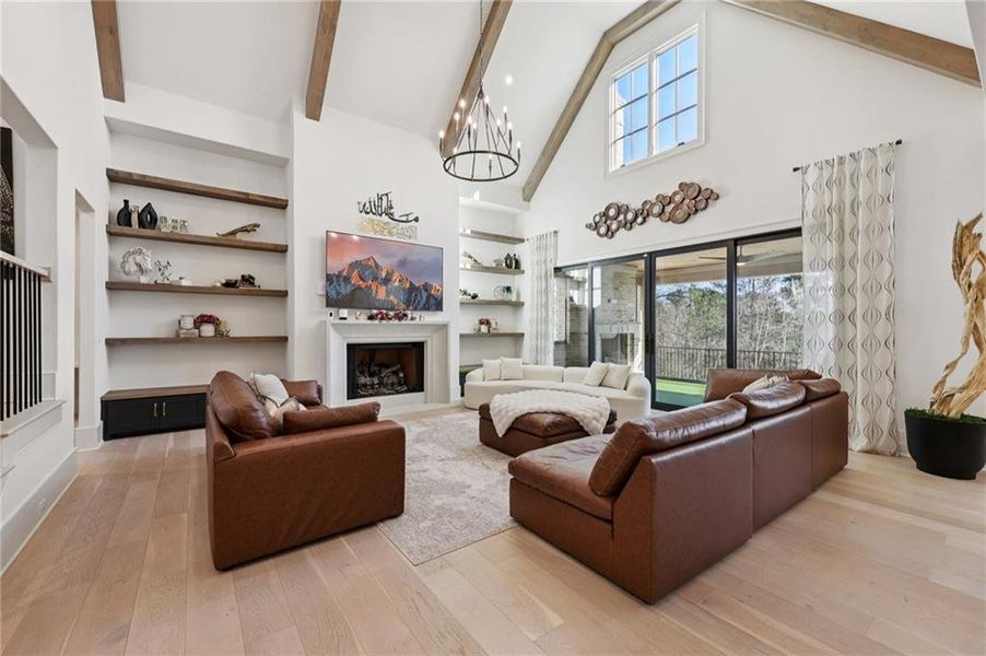 Furnished interior view inside a new home in , Suwanee (Image 62).