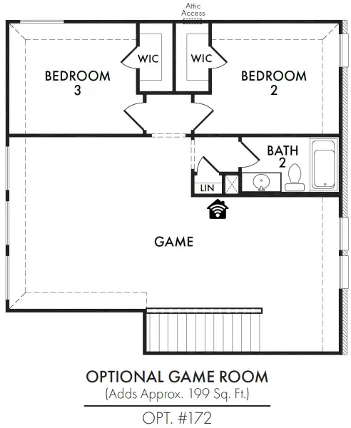 Game Room (eliminates Loft) Game Room (eliminates Loft)