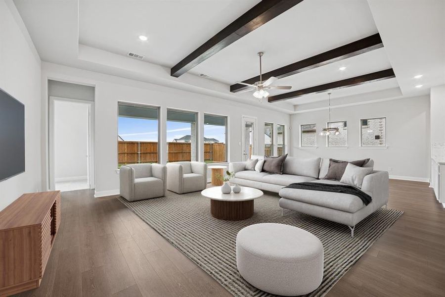 Furnished interior view inside a new home in Terraces – Classics, Rockwall (Image 13). Furnished interior view inside a new home in Terraces – Classics, Rockwall (Image 13).