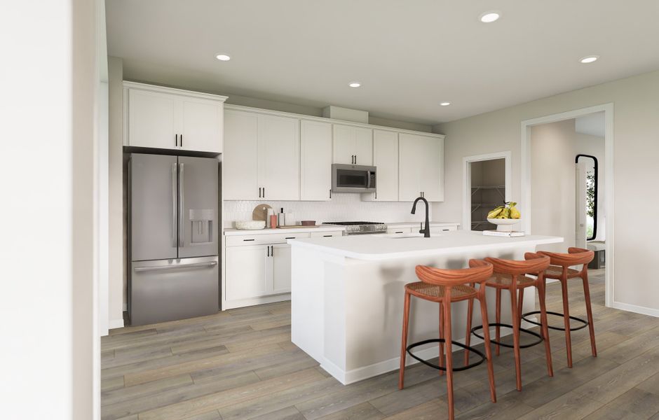 Furnished interior view inside a new home in Silverstone, Knightdale (Image 5).