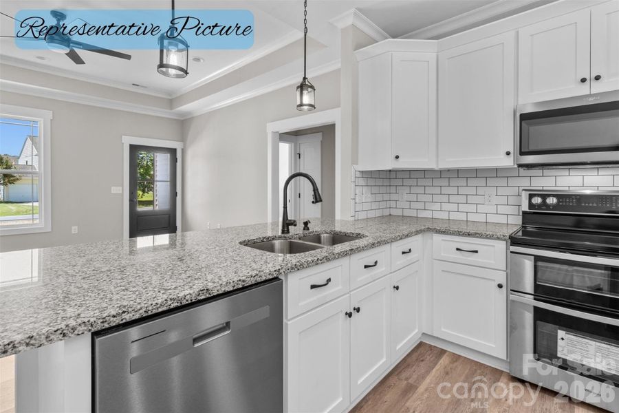 Furnished interior view inside a new home in , Albemarle (Image 7).