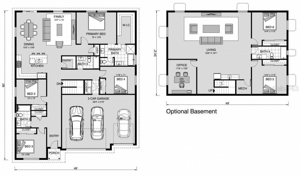 2D floor plan layout of this home in , Myakka City, FL (Image 2). 2D floor plan layout of this home in , Myakka City, FL (Image 2).