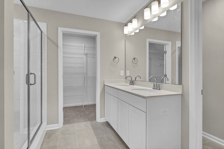 Furnished interior view inside a new home in Grand Park, Leland (Image 10).