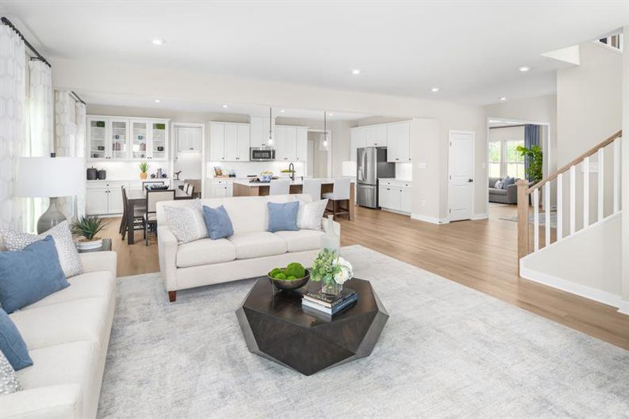 Representative furnished interior of a home built from the Normandy by Ryan Homes in Everly Estates, Spartanburg (Image 12).