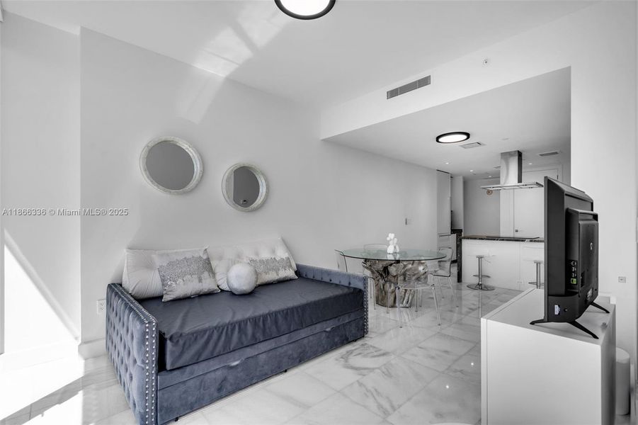 Furnished interior view inside a new home in , Miami (Image 3).