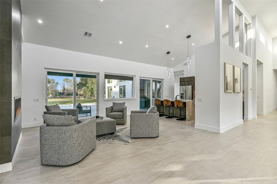 Furnished interior view inside a new home in , Manvel (Image 10).