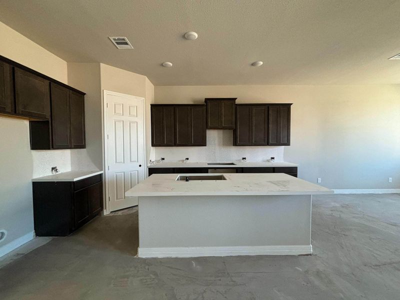 Construction progress - kitchen