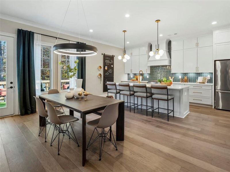 Furnished interior view inside a new home in , Suwanee (Image 32).