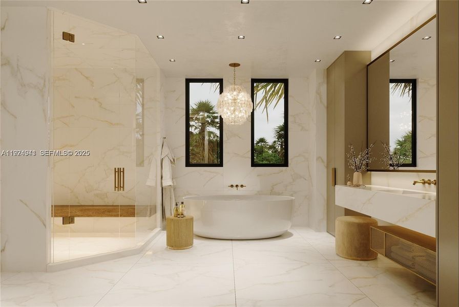 Furnished interior view inside a new home in , Davie (Image 16). Furnished interior view inside a new home in , Davie (Image 16).