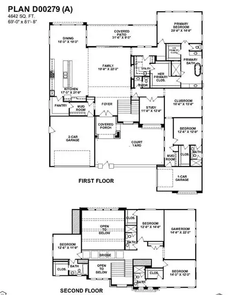 2D floor plan layout of this home in , Bartonville, TX (Image 2). 2D floor plan layout of this home in , Bartonville, TX (Image 2).