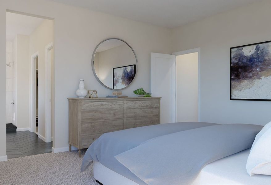 Furnished interior view inside a new home in Painted Prairie, Aurora (Image 8).