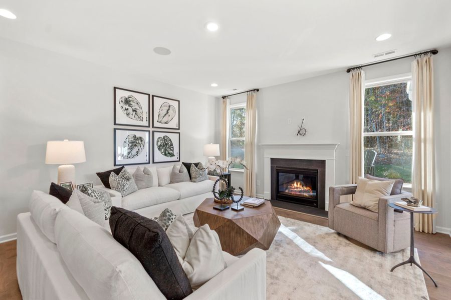 Furnished interior view inside a new home in Stafford at Langtree, Mooresville (Image 13).