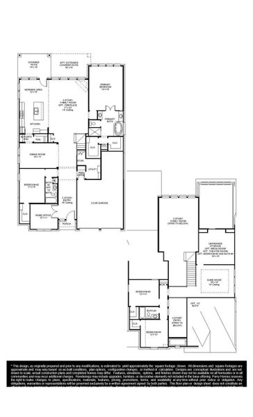 2D floor plan layout of this home in Elyson, Katy, TX (Image 2).