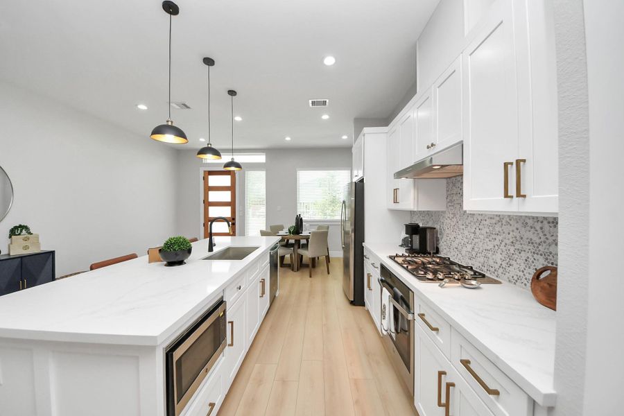 Furnished interior view inside a new home in , Houston (Image 13). Furnished interior view inside a new home in , Houston (Image 13).