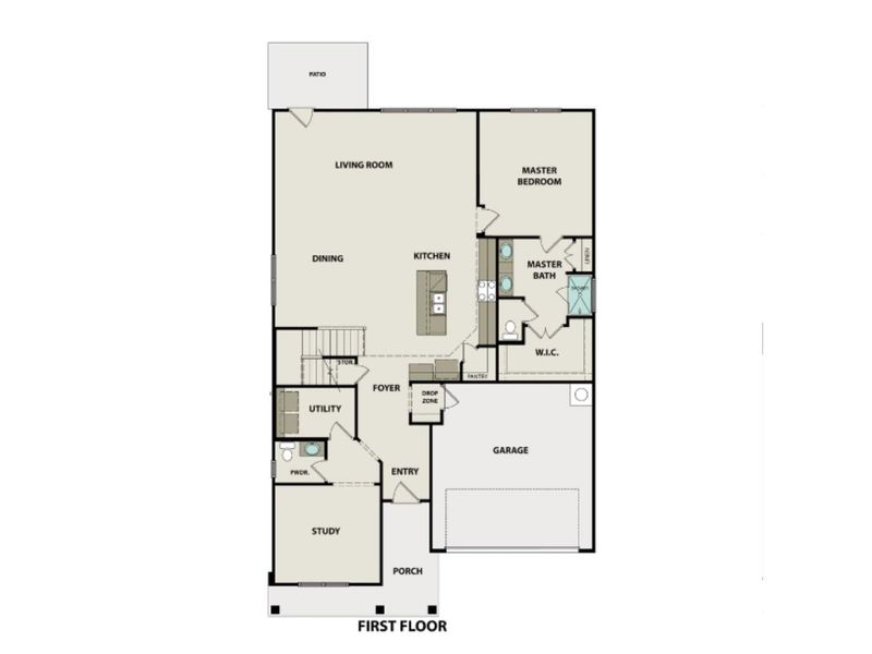 2D floor plan layout for the The Ridgeport by Davidson Homes LLC in Woods Crossing, Gallatin, TN (Image 3). 2D floor plan layout for the The Ridgeport by Davidson Homes LLC in Woods Crossing, Gallatin, TN (Image 3).