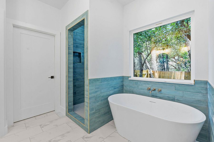 Furnished interior view inside a new home in , Wimberley (Image 6).