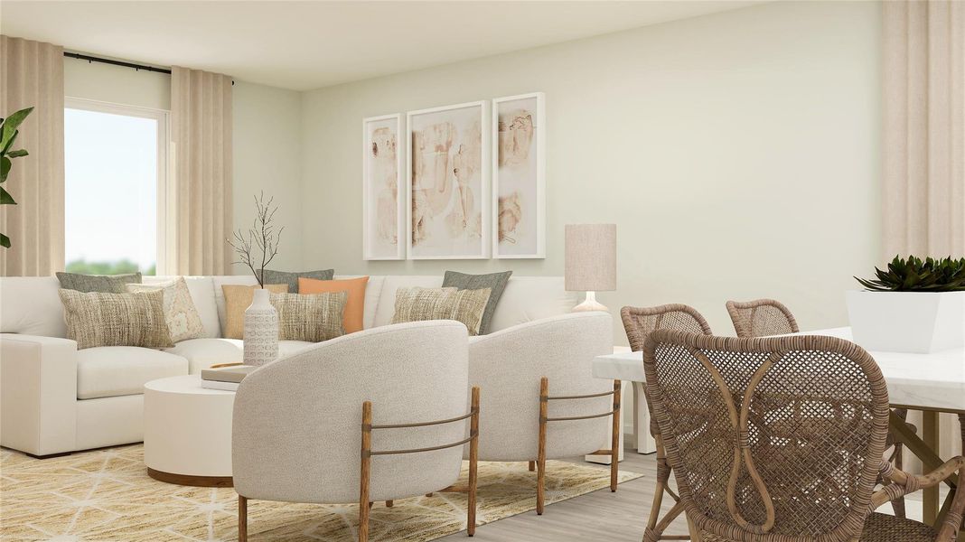 Pics are not of actual home.  They are a representative of a home of the same floor plan