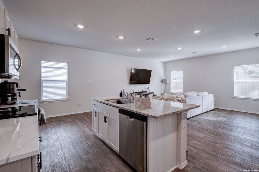 Furnished interior view inside a new home in Salado Creek, San Antonio (Image 7). Furnished interior view inside a new home in Salado Creek, San Antonio (Image 7).