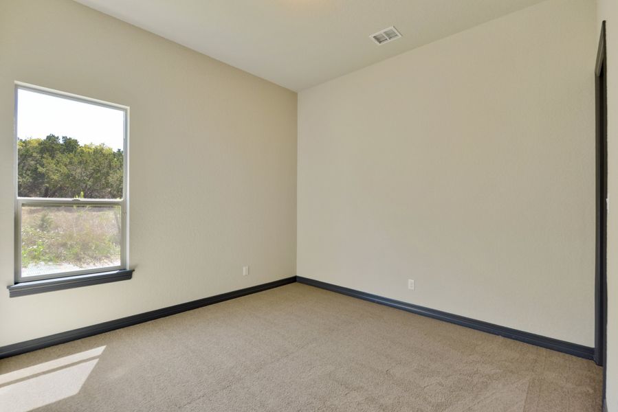 Representative unfurnished interior of a home built from the The Scottsdale 5500 by Whitestone Custom Homes in Johnson Ranch, Bulverde (Image 30). Representative unfurnished interior of a home built from the The Scottsdale 5500 by Whitestone Custom Homes in Johnson Ranch, Bulverde (Image 30).