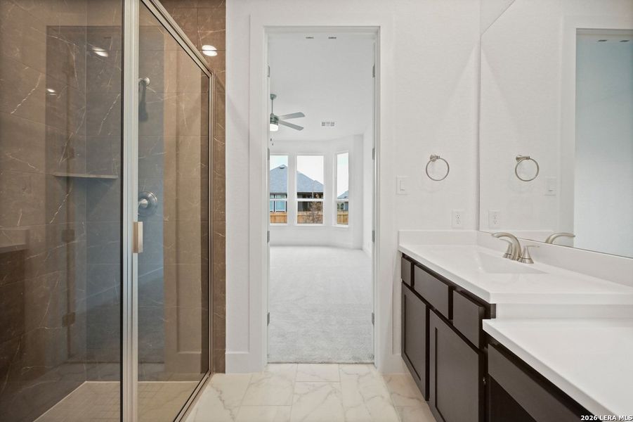 Furnished interior view inside a new home in Davis Ranch, San Antonio (Image 13).