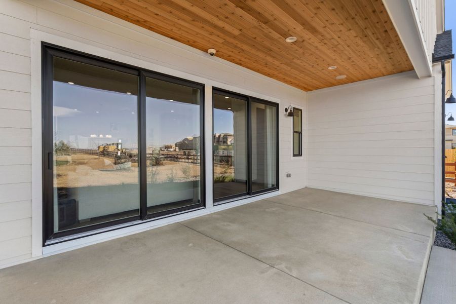 Representative exterior details of a home built from the 1 by Trumark Homes in Festival at RainDance, Windsor (Image 3).