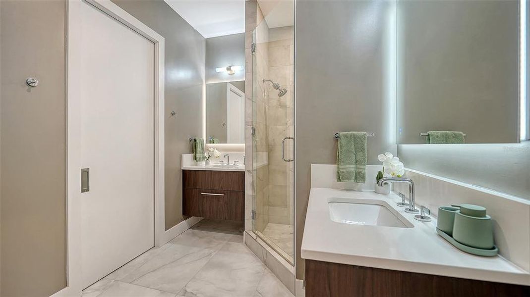 Furnished interior view inside a new home in , Sarasota (Image 20).