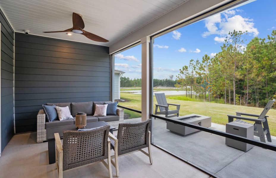 Exterior details and patio area of a home in Solserra, Shallotte (Image 21).