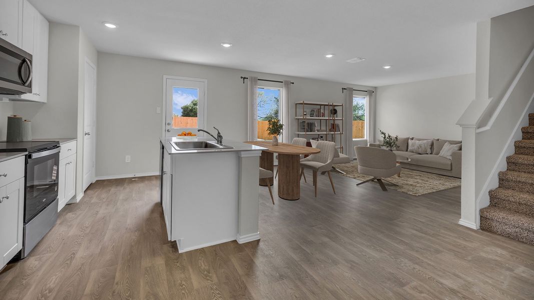 Representative furnished interior of a home built from the The Davis by D.R. Horton in Ladera, Luling (Image 6).