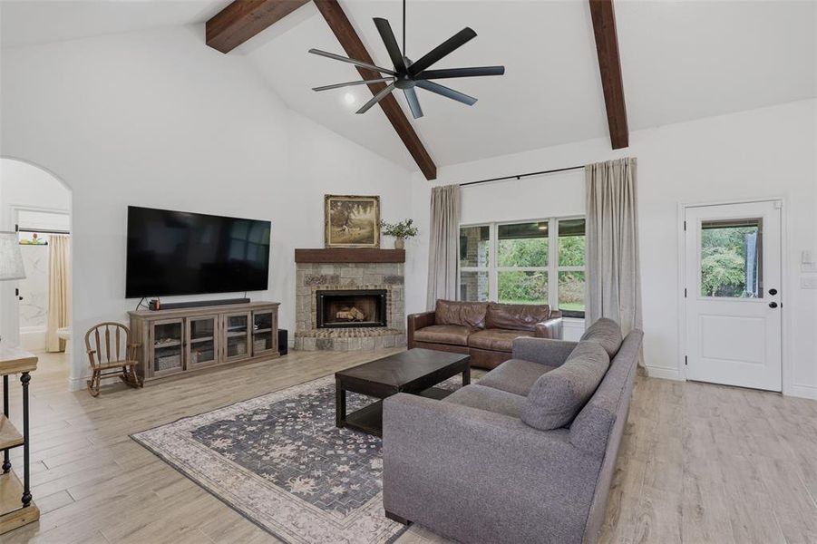 Furnished interior view inside a new home in The Ranches at Valley View, Springtown (Image 15).